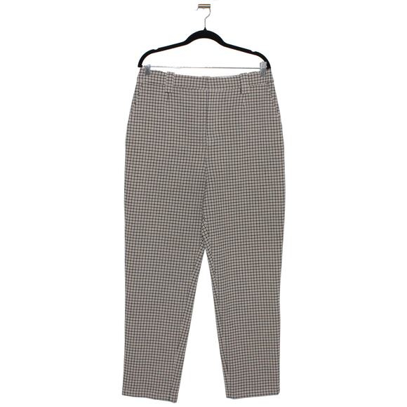 L'Academie The Olivette Pant in Taupe Plaid Size XL - Picture 1 of 11